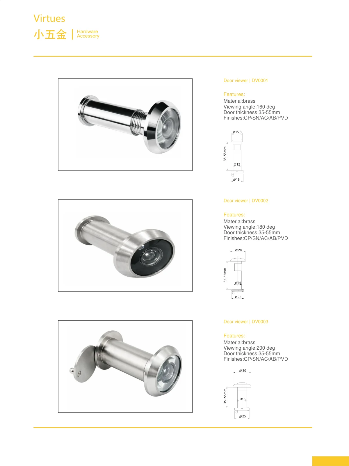 Hardware accessories · catalogue sheet 42.1
